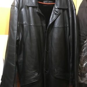 Men’s Leather Coat with removal lining